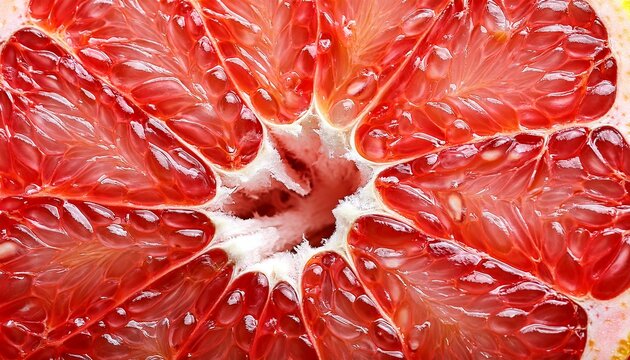 grapefruit slice closeup