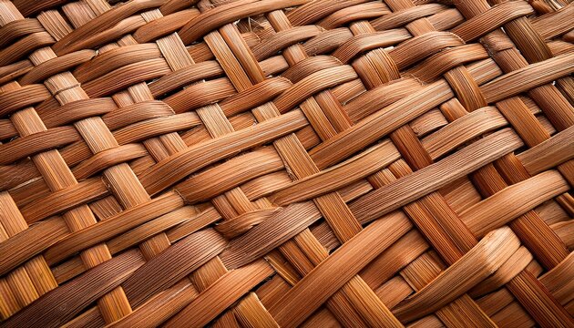 flat texture of rattan weave pattern filling frame evenly