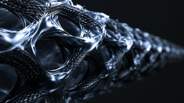 Futuristic Medical Vascular Stent and Bio Scaffold Mesh Structure