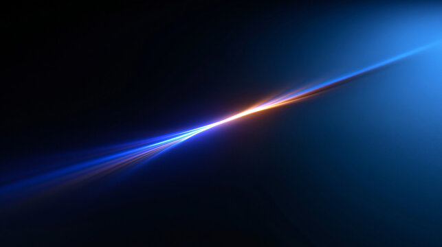 Abstract Glowing Blue Light Streak Technology Background