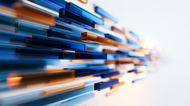 Abstract Digital Data Stream and Technology Motion Background