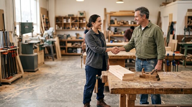 Supervisor welcomes trainee to a second chance trades program
