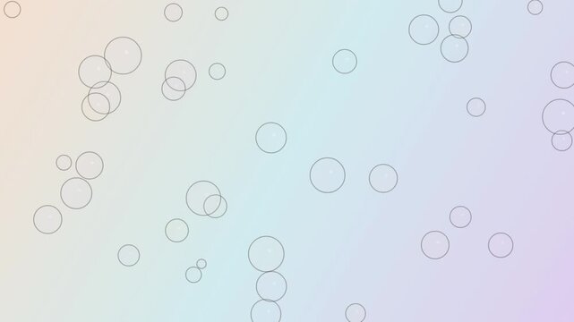 Abstract background with floating circles and soft pastel gradient colors
