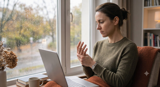 Telehealth Arthritis Check-In for Joint Symptoms in a Rainy Autumn Home