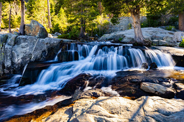 Lower Eagle Falls cascades scenic view at Tahoe © PhotoSpirit
