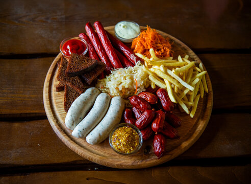 Assorted Sausage Snack Platter.
