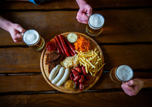 Beer and Sausage Platter.