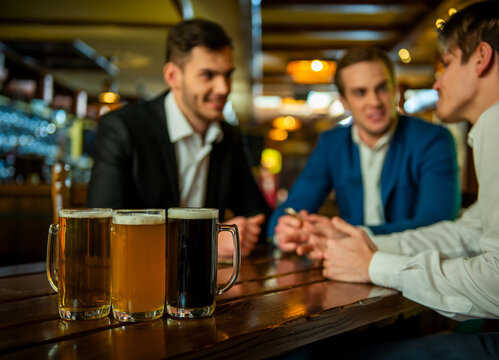 Beer Selection at Pub.