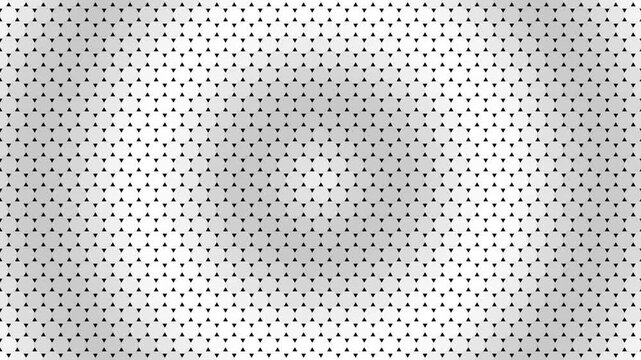 Abstract black and white geometric pattern with repeating circular and square shapes in a symmetrical grid design