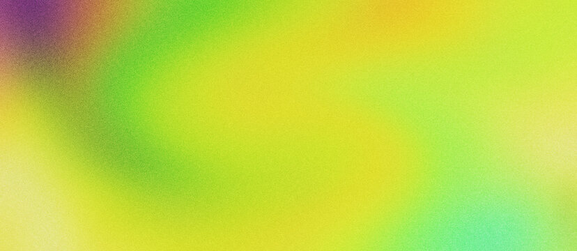 Vibrant grainy gradient background with soft neon yellow and green hues. Abstract blurry texture with colorful mesh transitions. Modern aesthetic backdrop for digital art and web design projects.