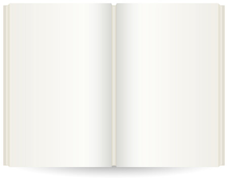 Blank open book