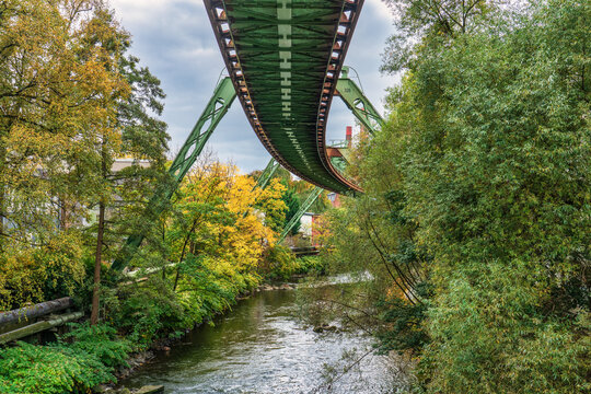 The suspension railway in Wuppertal; North Rhine-Westphalia; Germany