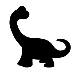 Black Dinosaur Icon Transparent Background  © TX Studio