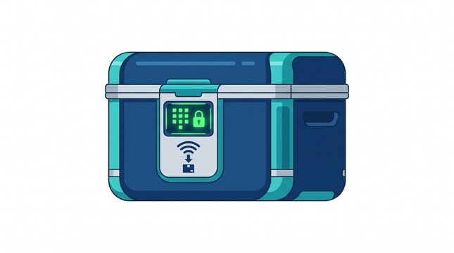 Contactless E-commerce Delivery Box with Smart Lock for Secure Online Orders and Last-Mile Shipping