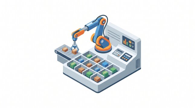 Automated E-commerce Fulfillment Station for Warehouse Logistics, Order Sorting and Online Retail Automation