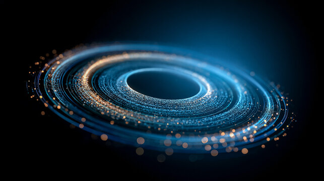 Signal Transmission Concentric Circles Technology Background