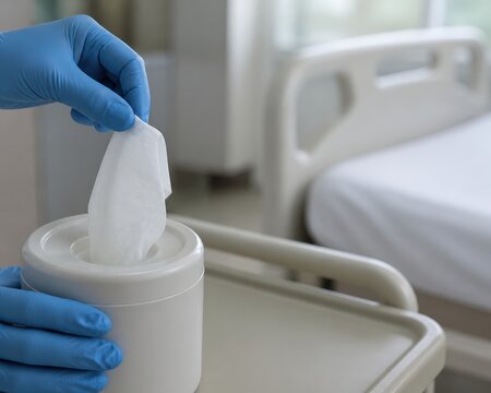 Hospital Bed Turnover Cleaning Pre Moistened Cloth object detail