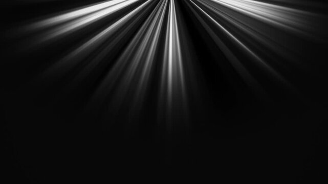 Dramatic light rays shining down in dark environment with bright white volumetric lighting creating a mysterious hopeful mood