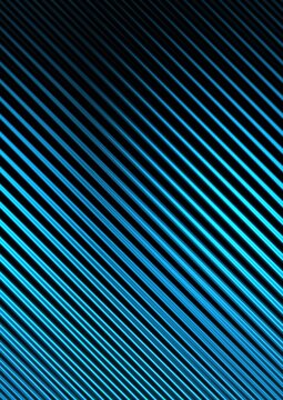 Cyan Blue Neon Diagonal Stripe Pattern on Black Technology Background