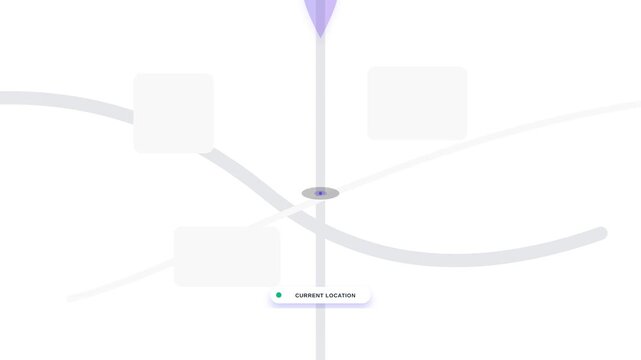 Animasi Clean Vector Flat Map Pin Drop 4K Motion Graphic Animation | Seamless Loop
