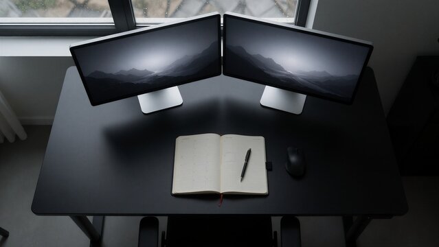 a computer dual monitor
