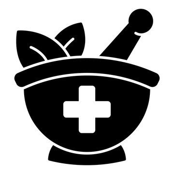 Pharmacist Glyph solid icon for Herbal Medicine Services