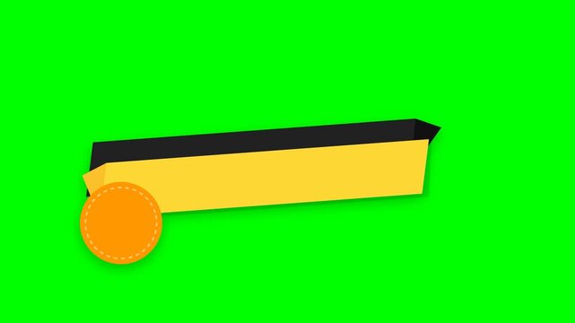 Yellow and black rectangular sponge with orange circle on green background.