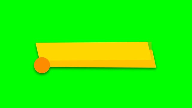 Yellow ruler with red circle on green background.