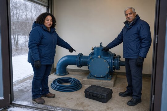 Farm Irrigation System Inspection Pump Station group dynamic