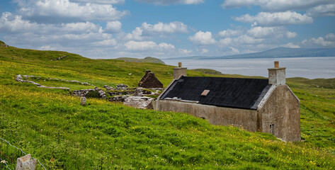 Abandoned Crofthouse, Shetland Coast © dbvirago