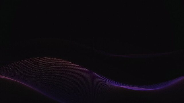 A three dimensional mathematical wave surface of glowing particles
