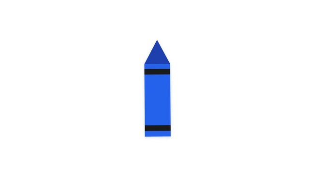 Crayon icon showing creative drawing process for education art and early learning activity
Keywords: