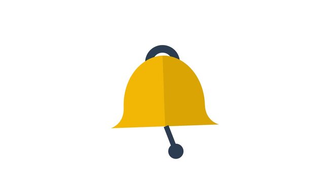 School bell icon illustrating schedule process for education classroom timing and daily routine