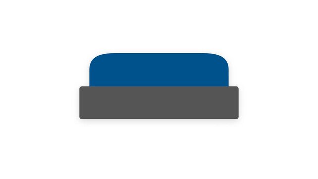 Chalkboard eraser icon showing cleaning process for education classroom preparation and teaching tool