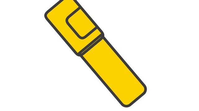 Highlighter icon depicting important marking process for education study focus and key points
