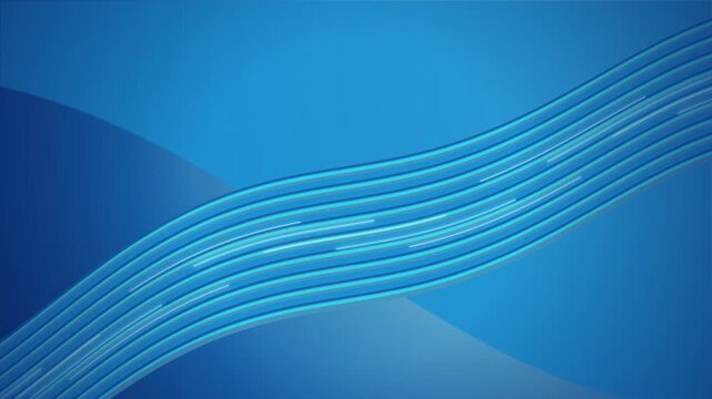 Glowing blue parallel lines pulse with light in a slow zoom