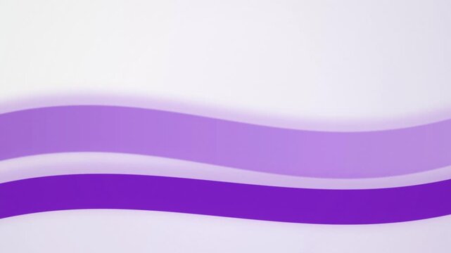 Minimalist graphic lavender and white horizontal waves