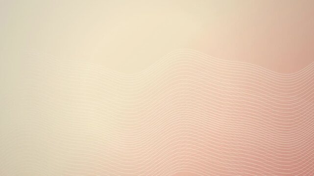 Undulating curved lines flow gently across a warm gradient background