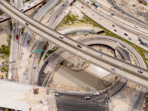 Golden Glades Interchange North Miami Florida aerial photo