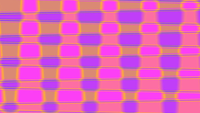 Abstract background with a vibrant grid pattern of pink, purple, and orange rectangular shapes