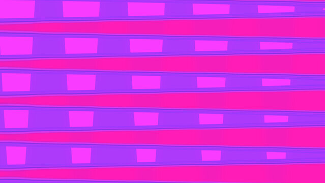 Abstract background with horizontal purple and pink stripes and geometric rectangular shapes
