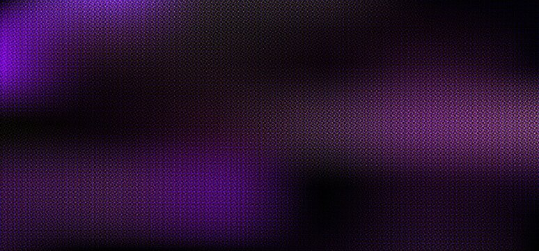 Abstract purple led screen texture with glowing dot matrix pattern and dark gradient background