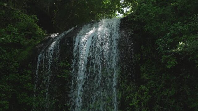 Yuhi no Taki waterfall in the morning, Kanagawa