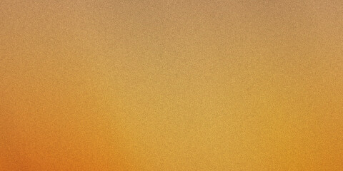 Fototapeta premium Abstract smooth golden orange light gradient background with grain noise.