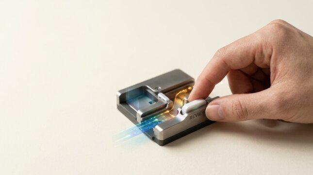 Human hand holding a camera with emphasis on visual storytelling and the role of technology in creative expression