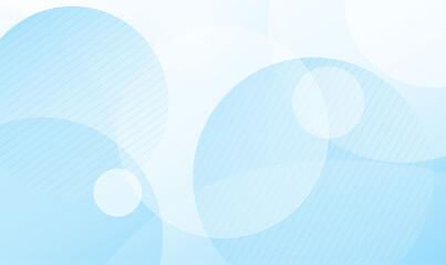 Abstract white light blue background with soft circle bokeh pattern for banner presentation