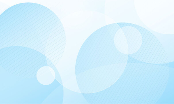 Abstract white light blue background with soft circle bokeh pattern for banner presentation