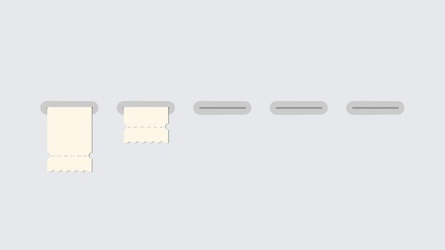 animated video of business plan infographic   5 and 10 steps template, rectangle shape paper cut style for strategic planning, business presentations and reports