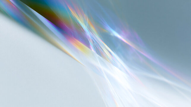 Soft Prism Light Beam and Rainbow Refraction Background
