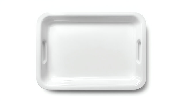 Blank plastic tray for food 